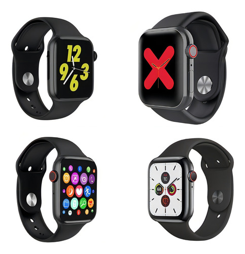Reloj inteligente W34 Ready Walk para mujer, funda, color negro, correa de reloj, color negro