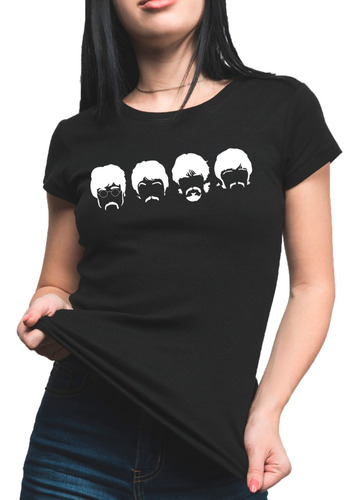 Remera The Beatles Rock Algodón Premium Unisex Y Niños