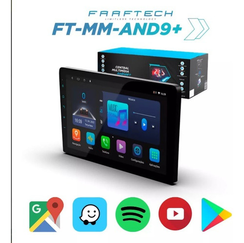 Multimídia Octac 9pol Carplay/a.auto Slot Chip Civic 16/22
