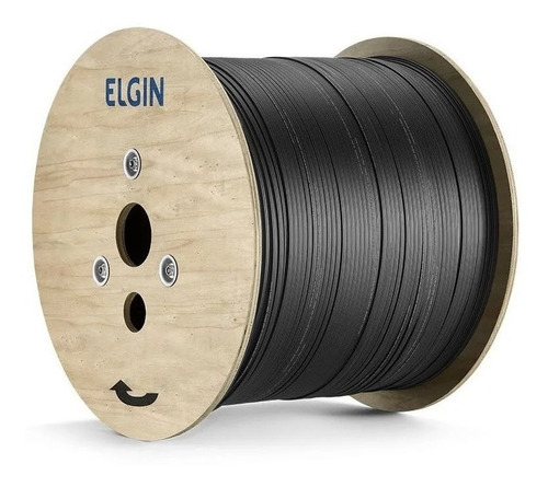 Fibra Óptica Elgin Drop Monomodo Rolo Com 100 Metros