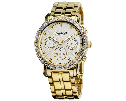 Reloj August Steiner Para Mujer As8041yg Color Dorado  