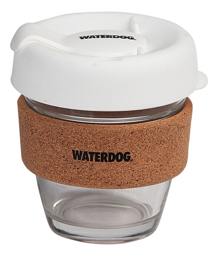 Vaso Waterdog Espresso8 Café De Vidrio Con Tapa 230ml 