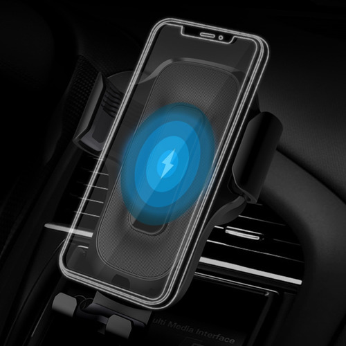 Cargador Inalámbrico Para Coche De 15 W, Navegación Móvil, R