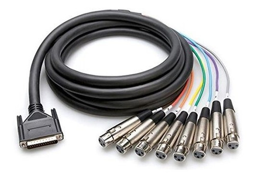 Hosa Dtf805 Balanced Snake Xlr3f A Db25 (3 Pies) (negro)