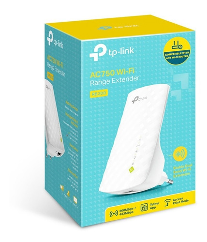 Repetidor Tp-link Ac750 Inalambrico 750mbps 1x Rj-45