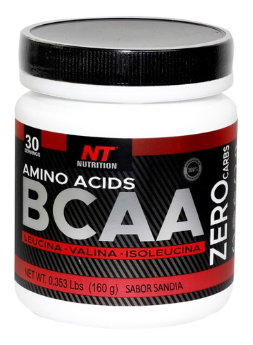 Amino Acids Bcaa Zero Carbs 30 Servicios Nt Nutrition