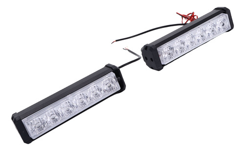 2 Linternas Estroboscópicas De Advertencia Cob, 6 Led, Rojo,