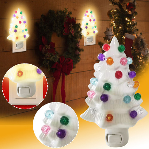 Lámpara Nocturna Para Árbol De Navidad, Lámpara Nocturna Dec