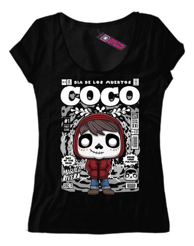 Remera Mujer Coco Miguel Funko Pop T198 Dtg Premium