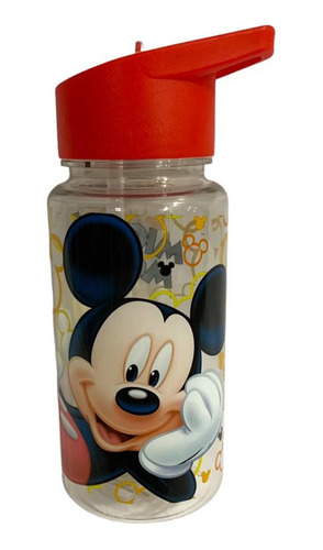 Vaso Straw Top Con Pico Plegable Mickey Mouse Premium