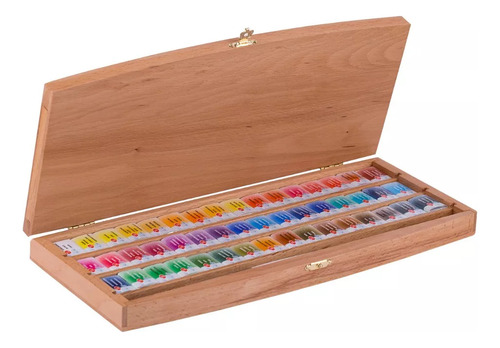 Acuarelas White Nights En Pastillas Estuche Madera X48 Color