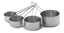 Comprar Jogo 4 Xícaras Colheres Medidoras Inox Receitas Rita Lobo