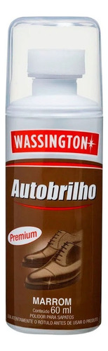 Polidor De Sapato Líquido Marrom Wassington Autobrilho 60ml