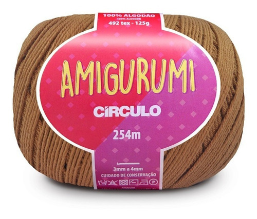 Linha Amigurumi Craft 7148 - Artesanato Crochê Circulo Cor 7148 - CRAFT