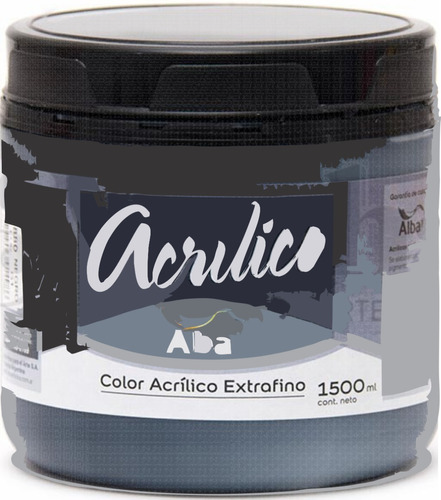 Acrílico Negro Alba Profesional Pote 1500ml Grupo 1