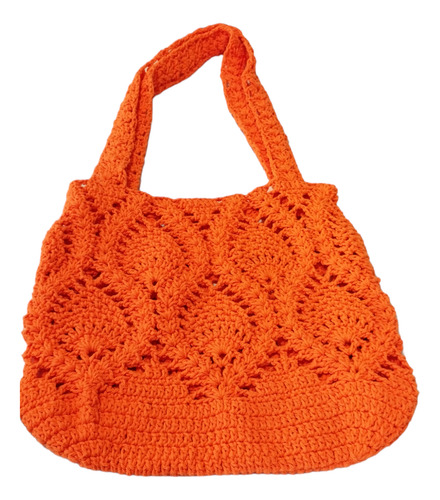 Bolsa De Crochê Em Fio De Algodão
