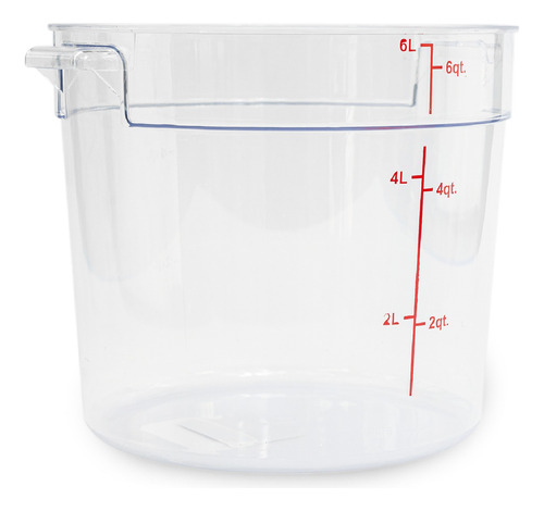 Recipiente Policarbonato Redondo 6qt Caledonia Repore-6