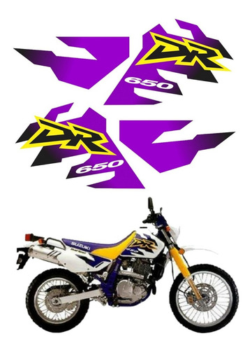 Kit Adesivo Emblema Suzuki Dr 650 1998 Cor PADRÃO