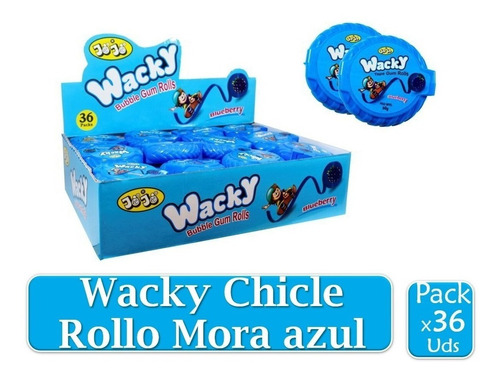 Wacky Chicle Rollo Morazul X 36 U - Unidad a $53805