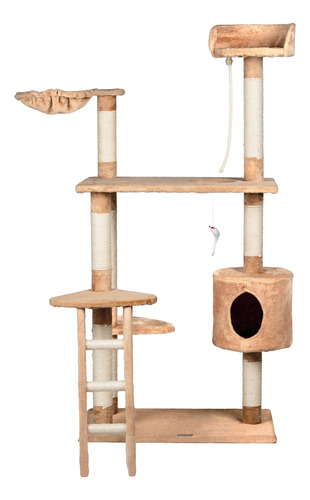 Mueble Rascador Gato Casa Hamaca Escalera 158 Cms Gatos 8459