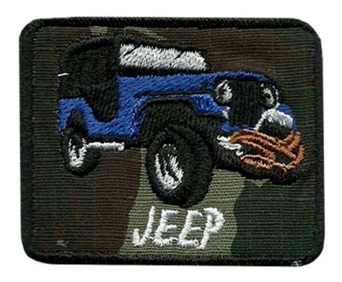 Bordado Termocolante Jeep Blue