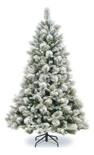 Árvore De Natal Nevada Luxo 2,40 Metros 1520 Galhos