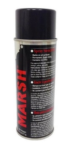 Herramienta Marsh Tinta Stencil Lata Espray 14 Onza