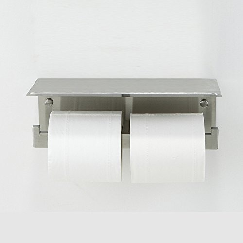 Imagen 1 de 7 de Crw Doble Papel Higienico Titular Con Estante Rollo De Pape