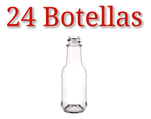 24 Botellas De Vidrio De 90 Ml - mL a $600