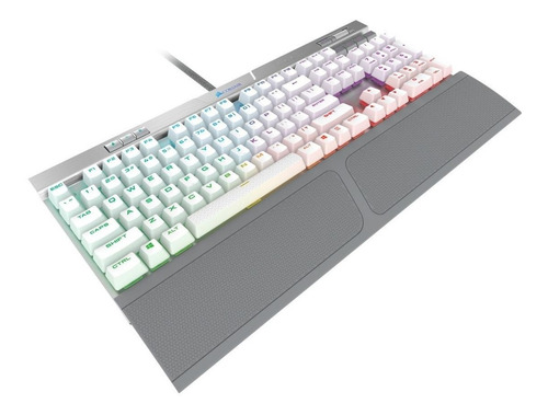 Teclado Mecánico Corsair K70 Rgb Mk.2 Se Cherry Mx Speed Blanco Inglés Us