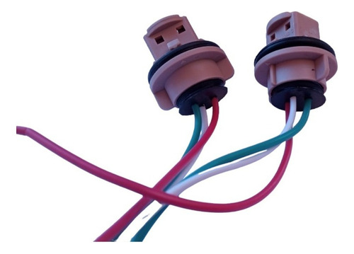 Par Soquete Conector T20 Cola Pez Grande Dos Contactos