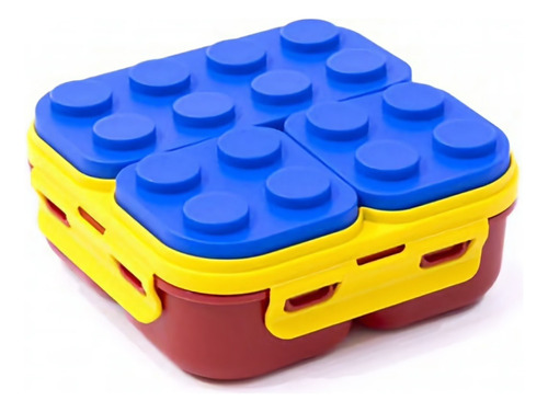Taper Vianda Pack Set X2 Luncheras Animadas Bloque Elefante Azul