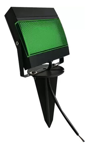 Refletor Led Verde Com Estaca Para Jardim 7,5 W 18455