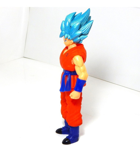Dragon Ball Super Figura Goku Sayayin Dios Blue Luz Led 27cm | Meses sin  intereses