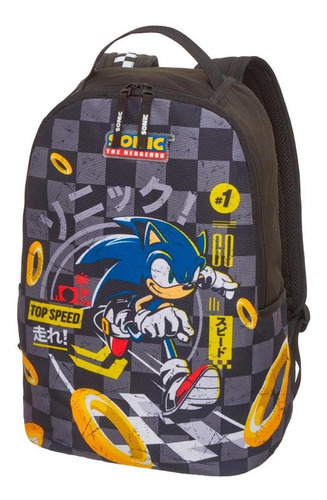 Mochila Escolar Sonic The Hedgehog Top Speed - Pacific