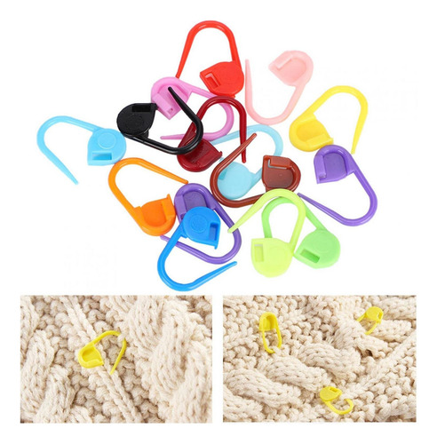 Pequeño Seguro Colorido Pin De Tejer Colorido Plástico Posic