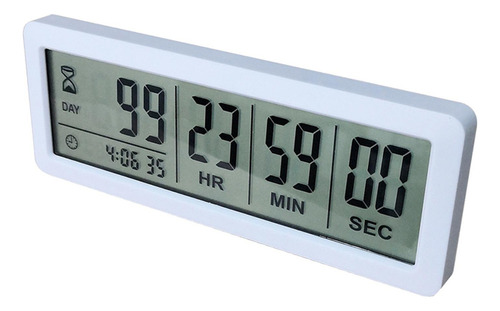 Temporizador De Temporizador De Días Lcd Blanco Blanco