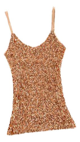 Camiseta De Lantejoulas Vest Stage Performance Regatas Fashi