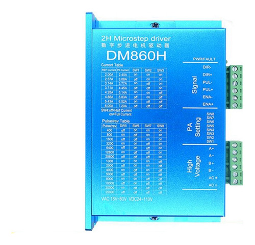 Controlador De Motor De Passo Dm860h Digital 57/86 Com Venti