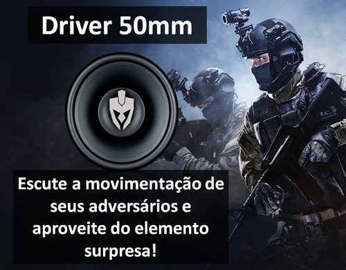 Headset Gamer Evolut Garen Eg-320 Preto Com Luz Led
