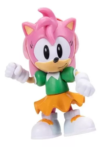 Brinquedo Boneco de 8cm Candide 3402 Super Sonic Articulado - Amarelo