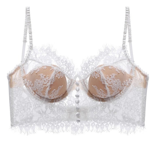 Conjunto De Sujetador Sexy De Encaje Transpirable Para Mujer