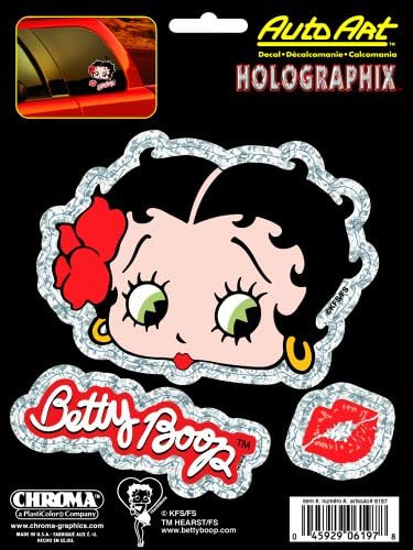 Chroma 6197 Betty Boop 6  X 8  Calcomanía - Holográfi...