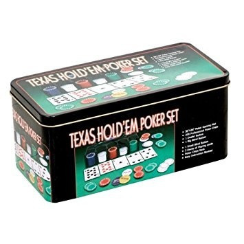 Imagen 2 de 9 de Texas Hold' Em Poker Set Caja Metalica