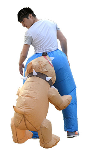 Disfraz Inflable Little Dog Bite Pants Para Adultos, Hombres