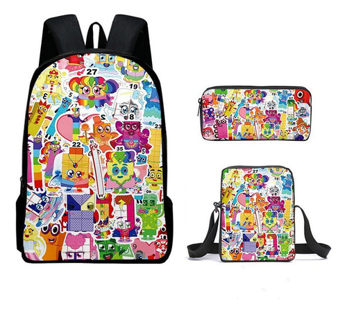 Numberblocks Mochila De Estudiante Impresa Mejor Vendido .e