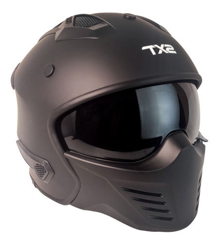 Casco Modular Tech-x2 Tx-726x Negro Mate S/visera Rider One