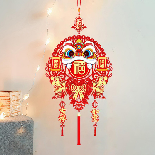 Decoração De Ano Novo Chinês: Borlas Simples De Dança De Leã
