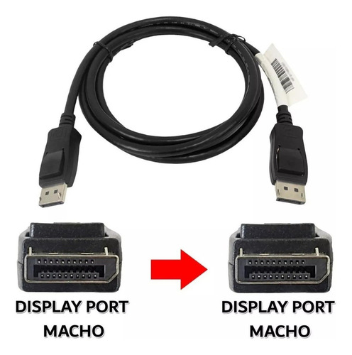 Cabo Displayport 1.2a 4k Freesync Gsync 144hz 1,80 Metros