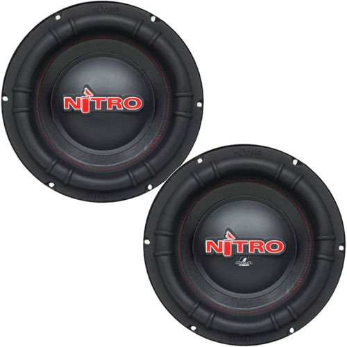 02 Alto Falantes Subwoofer 700w Rms Bobina Dupla 12pol Nitro